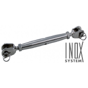 Ridoir corps fermé inox chape fixe/chape fixe - INOX System